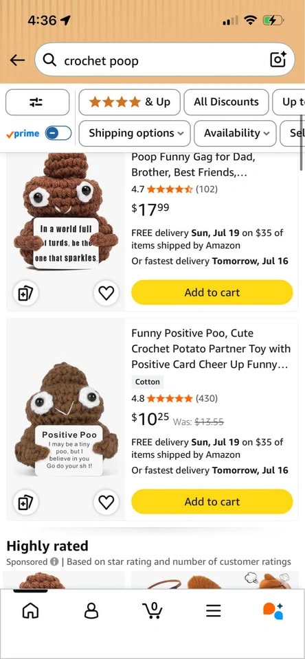 NEW Funny Crochet Poop with Positive Sign - photo 3