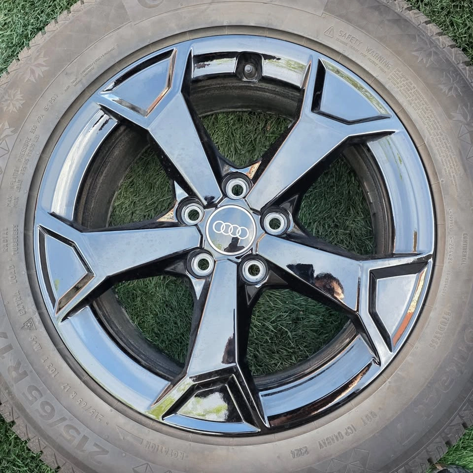 215/65/17 Continental Winter Tires with Audi OEM Rims 5x112 - photo 2