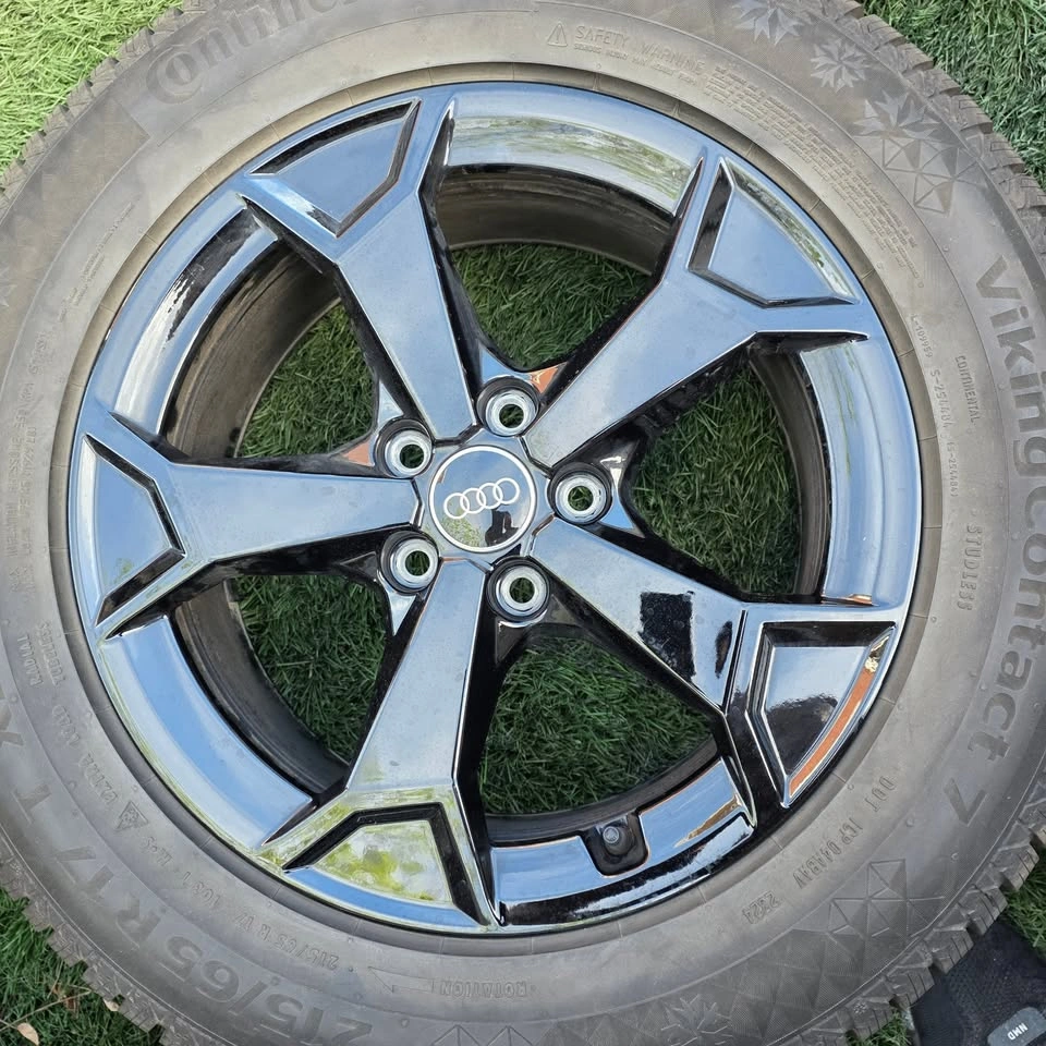 215/65/17 Continental Winter Tires with Audi OEM Rims 5x112 - photo 3