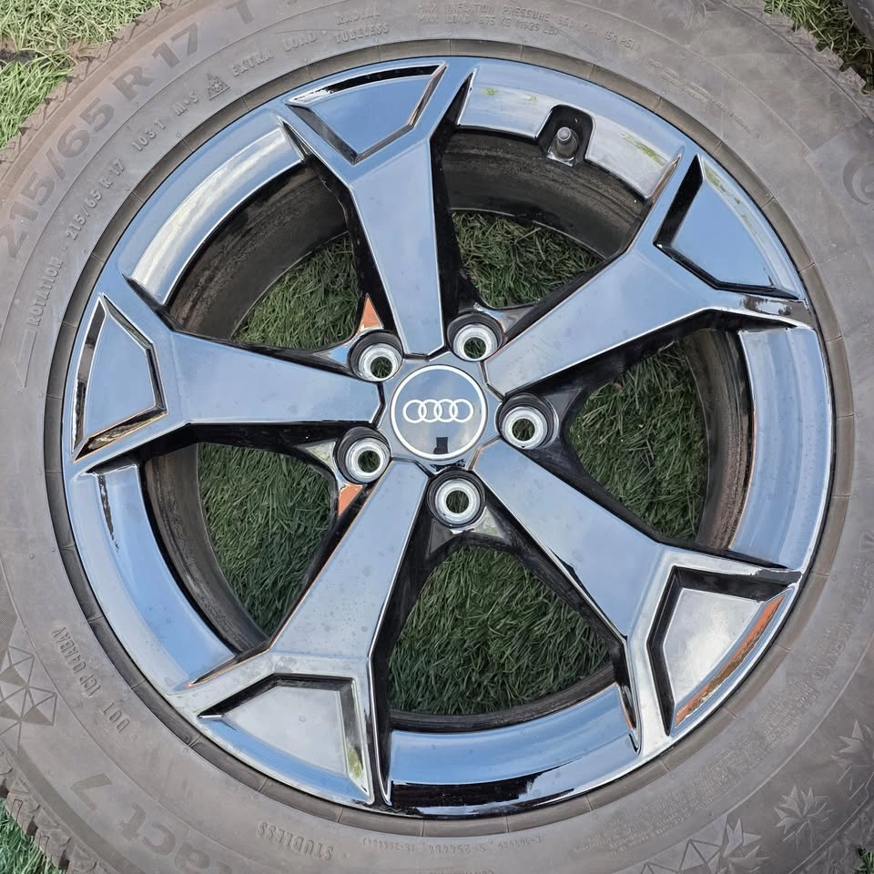 215/65/17 Continental Winter Tires with Audi OEM Rims 5x112 - photo 4