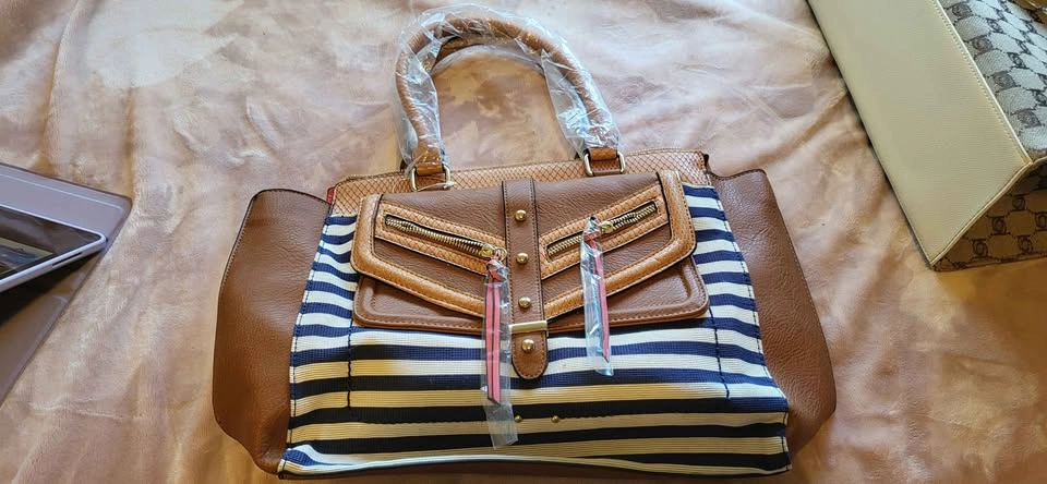 ALDO Striped Satchel Handbag - photo 2