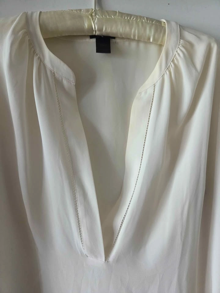 Ann Taylor Ivory Long Sleeve Blouse - photo 2