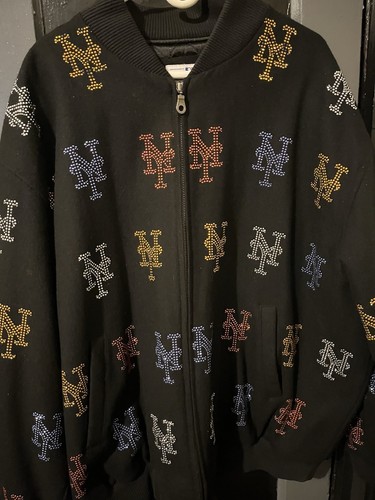 NY METS Wool Jacket . Rhinestone Jacket . Size 2XL - photo 2