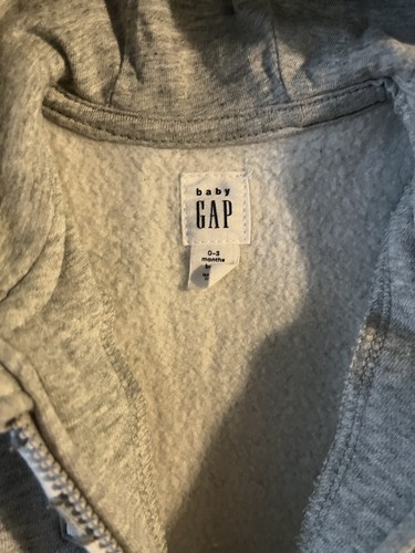Baby GAP Navy Blue One Piece Sweatshirt Bunting Outfit 0-3M - photo 2
