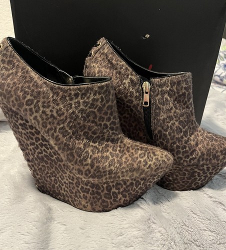 Wild Pair Leopard Platform 8.5 New With Box - photo 2
