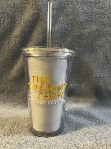 Conan O’Brien Tumbler With Lid And Straw - Vintage Tonight Show