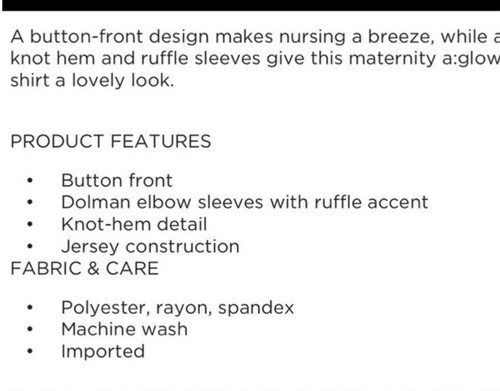 Maternity Blouse XL Excellent Condition - photo 4