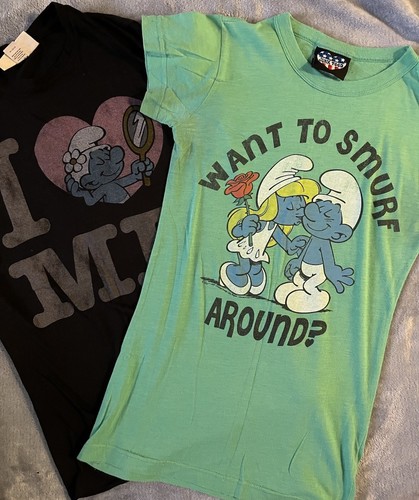 Smurfs Women’s 2 Pack Tshirt Medium - photo 2