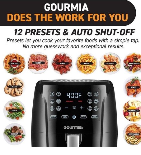 Gourmia Air Fryer Oven Digital Display 6 Quart Large - photo 4