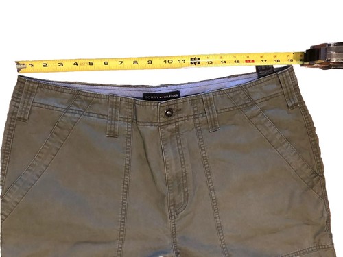 TOMMY HILFIGER Shorts SIZE 38 BERMUDA SHORTS OLIVE GREEN - photo 5