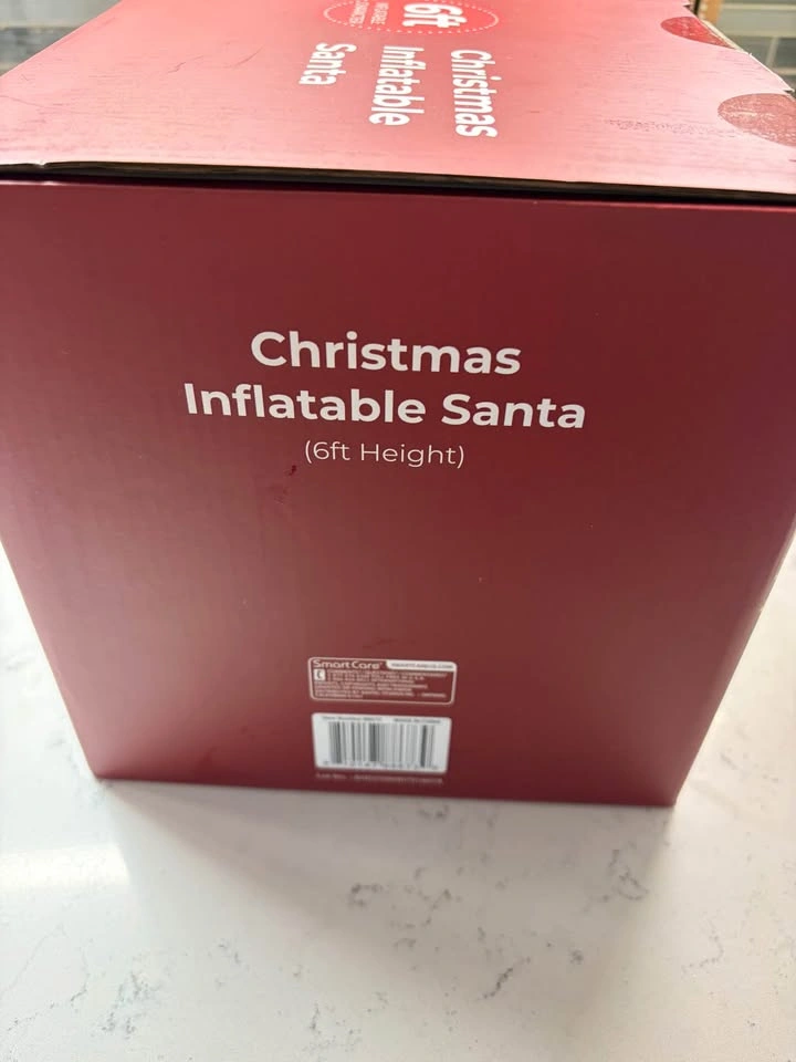 6ft Inflatable Santa- Merry Christmas - NEW In Box - photo 3