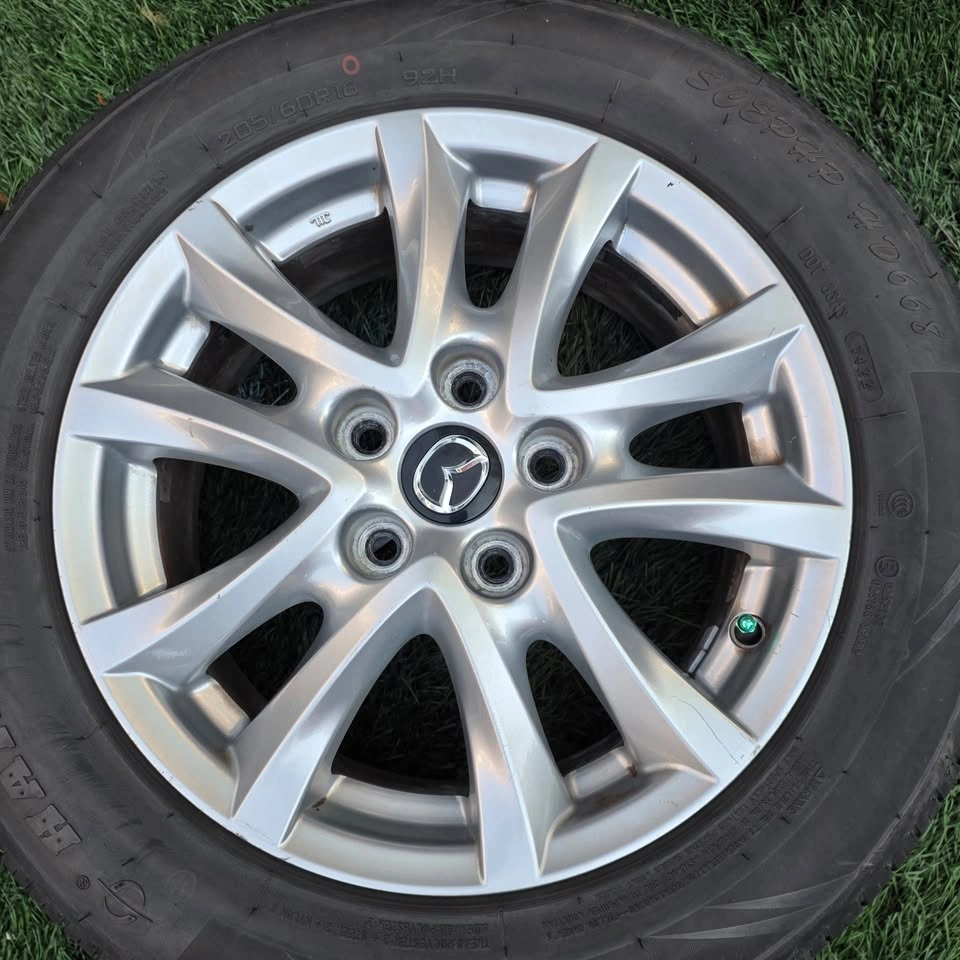 205/60/16 All Season Tires with Mazda OEM Alloy Rims 5x114.3 - photo 3