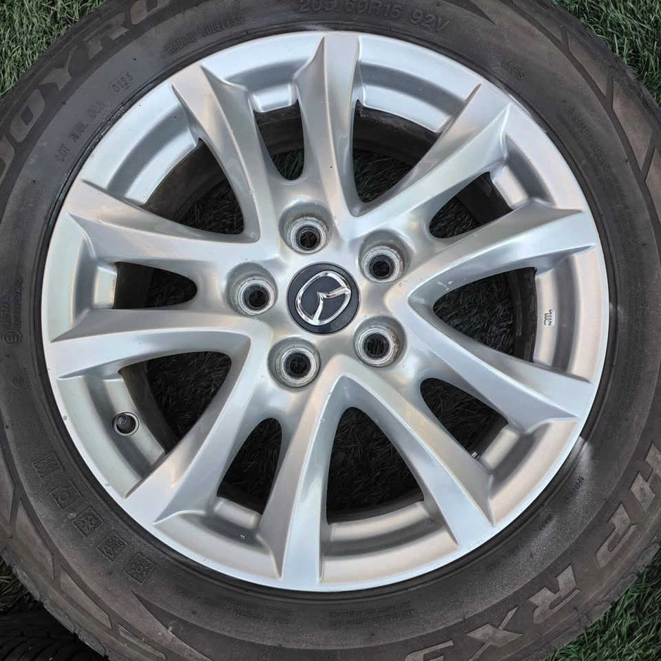 205/60/16 All Season Tires with Mazda OEM Alloy Rims 5x114.3 - photo 4