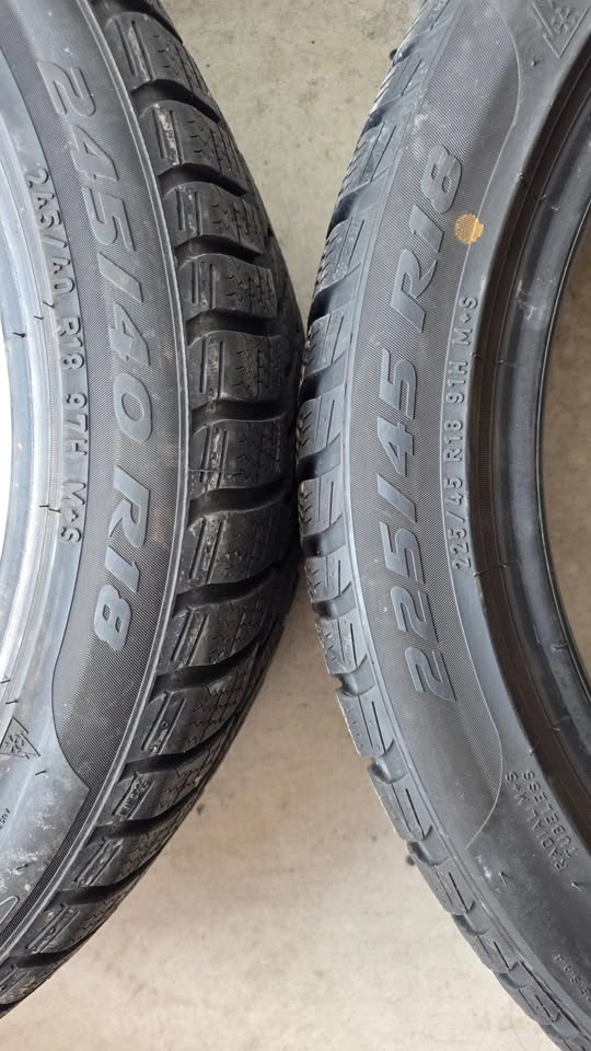 225/45/18 and 245/40/18 Pirelli winter tires - photo 2