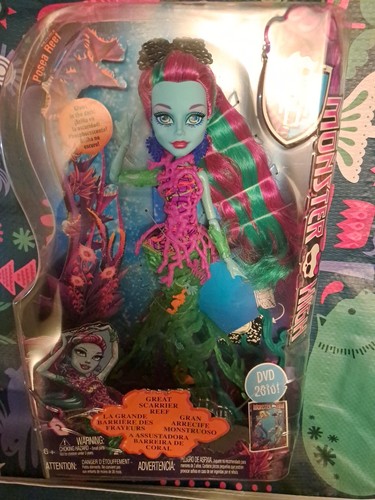 2015 Monster High Great Scarrier Reef Posea Reef, NIB