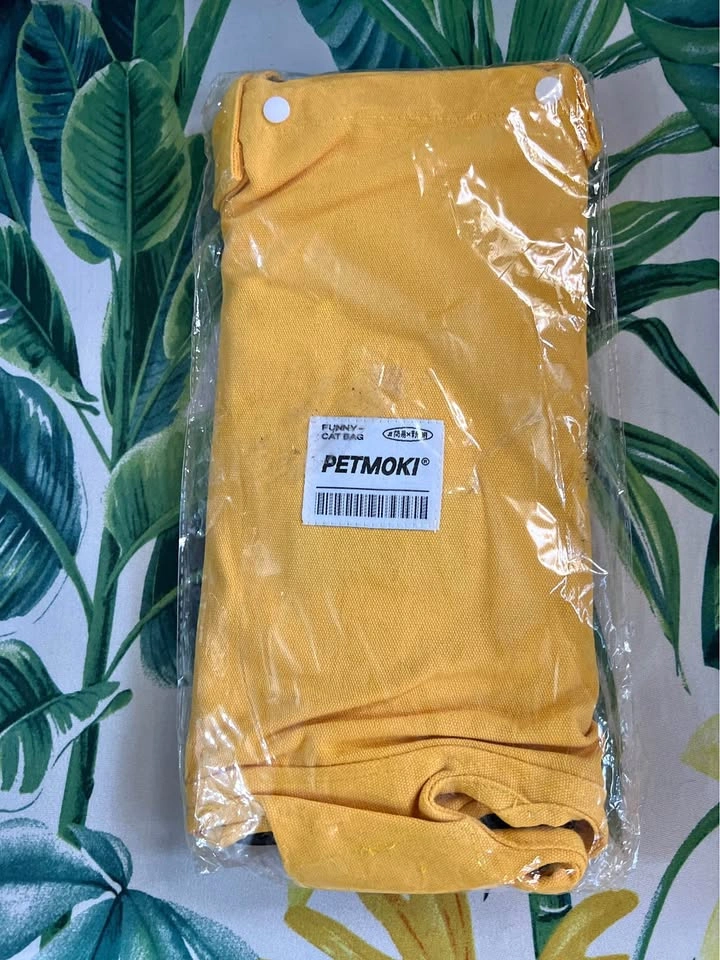 Petmoki "Funny Cat Bag" Canvas Carrier – Brand New