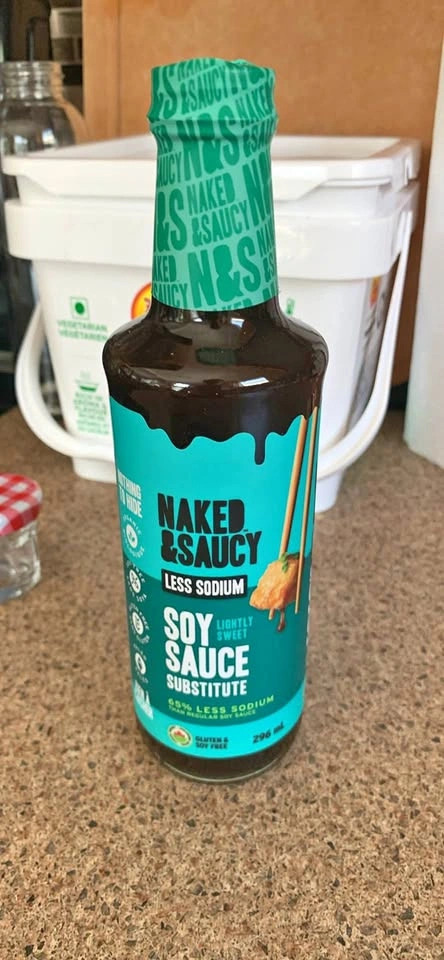 Naked & Saucy Soy Sauce Substitute pantry items