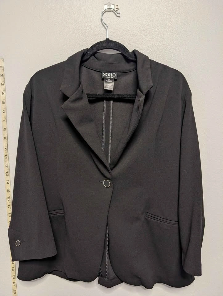 Black blazer and top XL women - photo 2