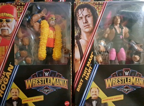 WWF Elite Collection WrestleMania Hulk Hogan & Bret Hart