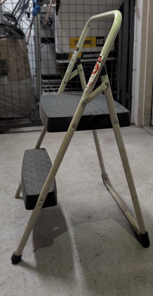 2-Step Folding Step Stool / Utility Ladder – Sturdy & Safe - photo 3