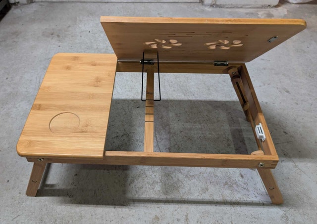 Portable Bed Trays / Folding Laptop Lap Desks (Bamboo & Wood) - photo 5
