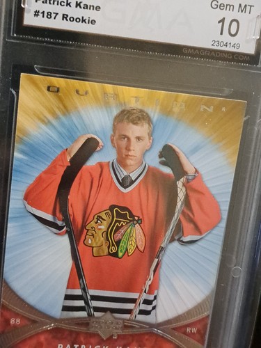 2007 Upper Deck Ovation Patrick Kane Rookie Card GMA 10 - photo 2