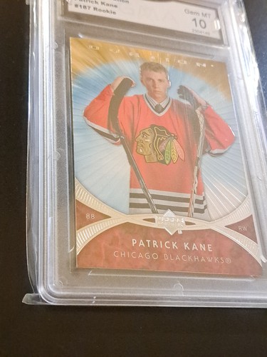 2007 Upper Deck Ovation Patrick Kane Rookie Card GMA 10 - photo 4