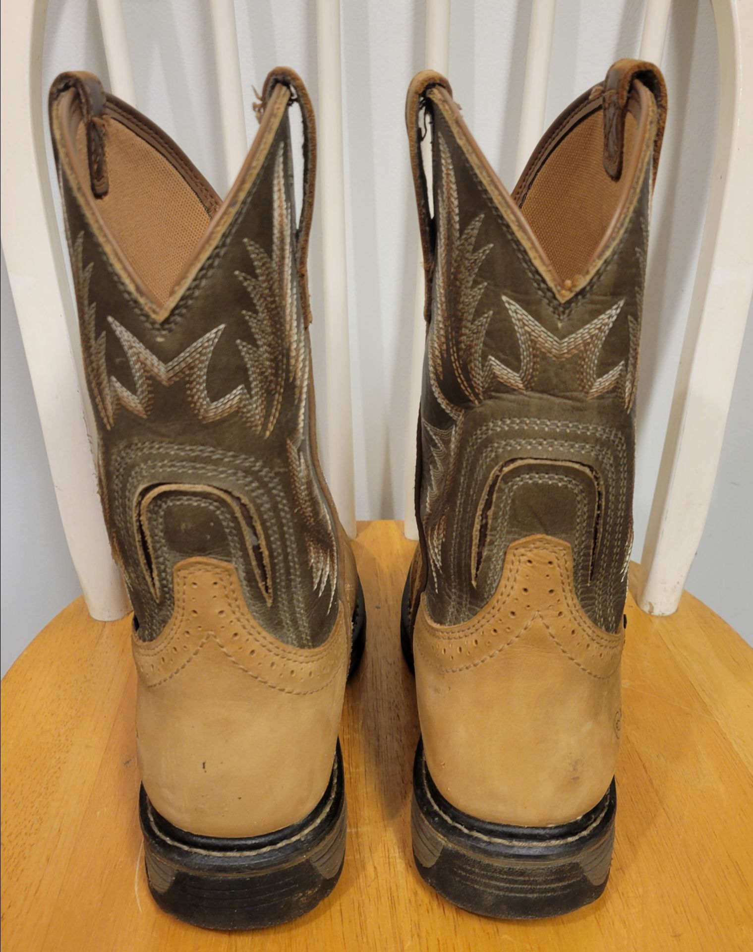 ARIAT WORK, MEN'S 10 INCH WORKHOG, SOFT TOE WHEAT BOOTS 10 EE - photo 4