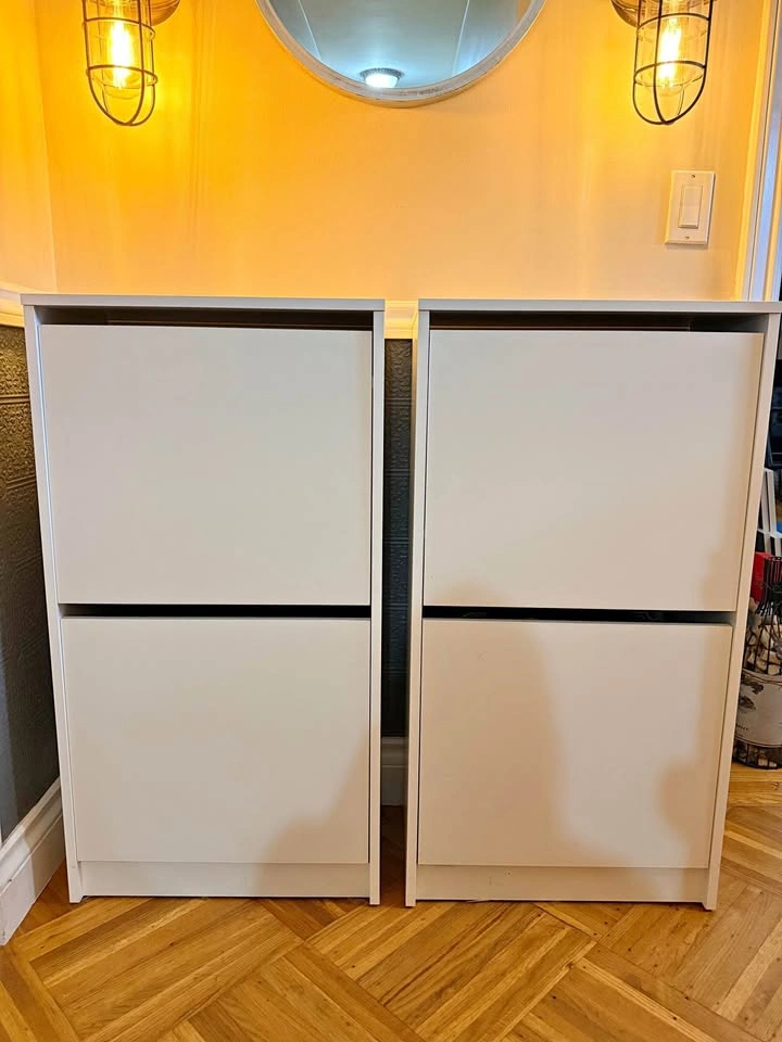 Two IKEA Shoe Cabinets