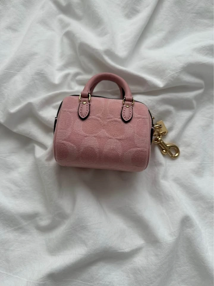 Coach Mini Rowan Bag Charm - Pink Denim - photo 2