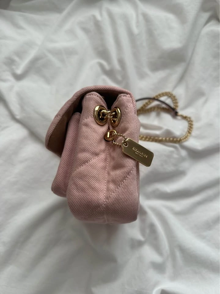 Coach Elodie Crossbody Bag 18 - Pink Loved Denim with Quilting - photo 3
