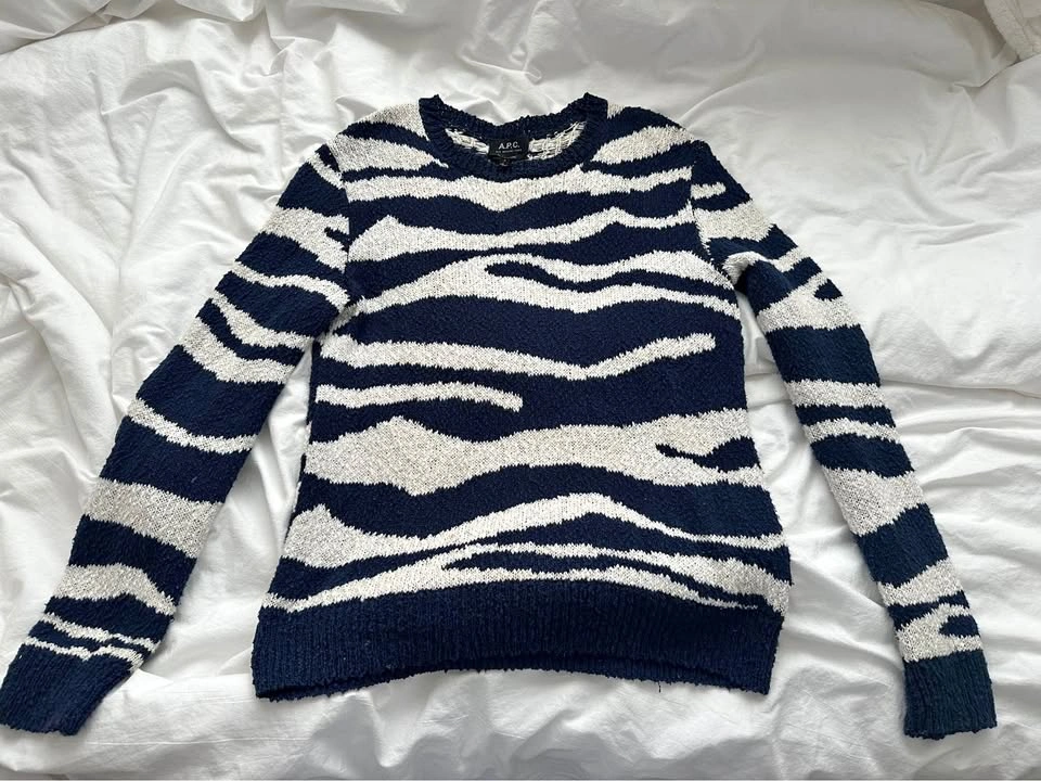 APC Zebra Striped Sweater - Small