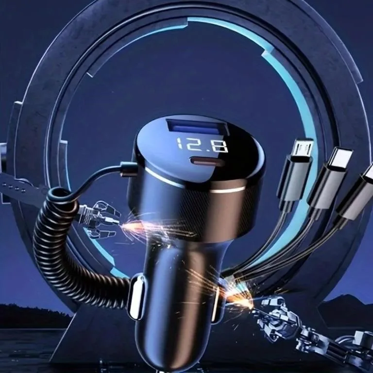 Car Charger with LED Display - Brand New!! image indicator(3)