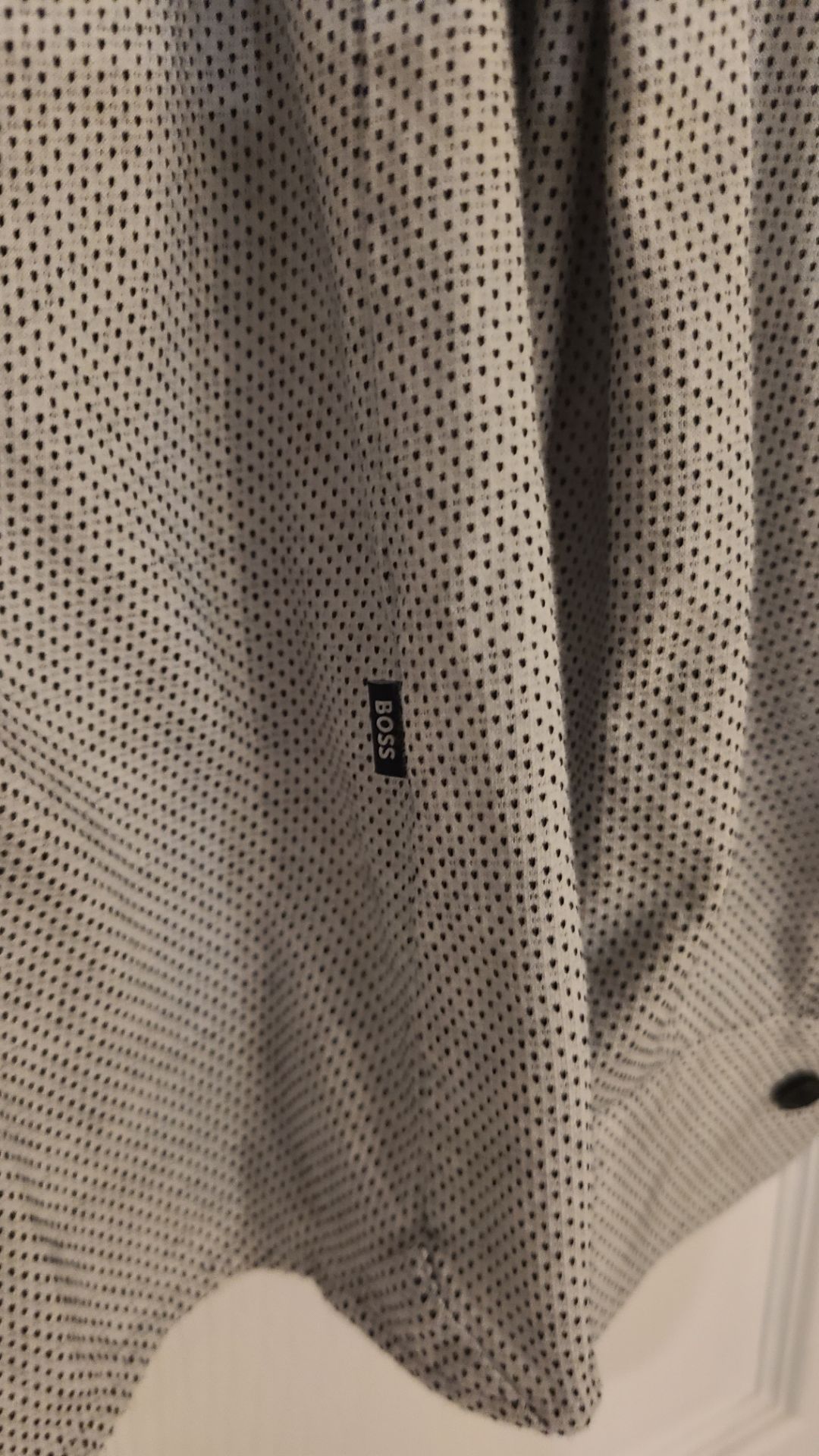 Hugo Boss Gray Cotton Collared Long Sleeves Button-Up Shirt XL - photo 3