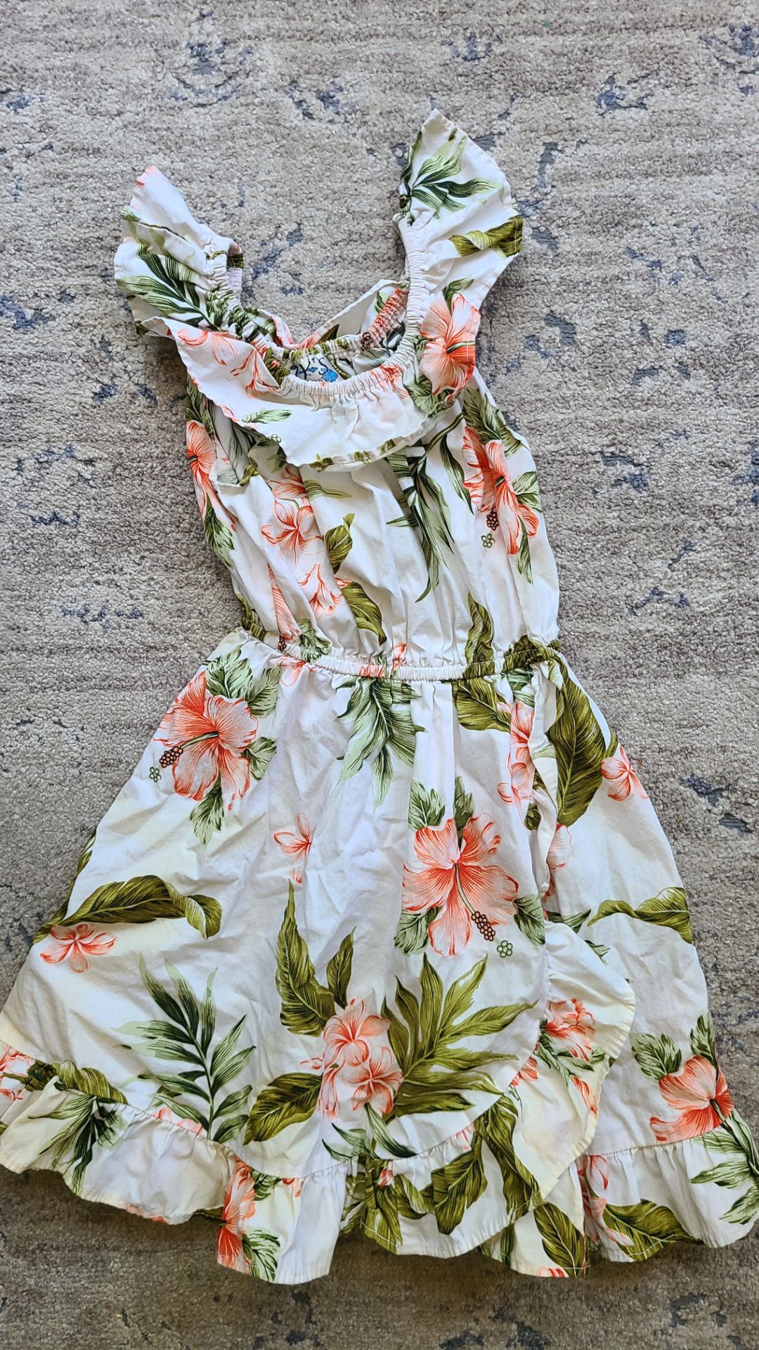 Girls Hawaiian Floral Dress Size 6 Made in Hawaii USA Cotton - photo 2
