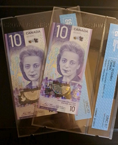 2018 Bank Of Canada $10 X 2, Consecutive Polymer Notes - photo 2