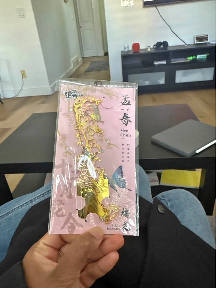 Zhuixunmeng Plum Blossom Metal Bookmark