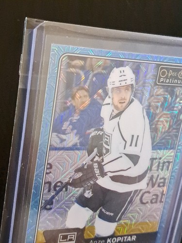 2016-17 O-Pee-Chee Anze Kopitar Ice Blue Traxx Hockey Card - photo 3