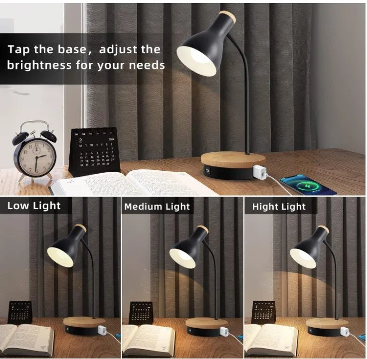 Metal Desk Lamp Wireless Charging Table Lamp - Brand New image indicator(5)