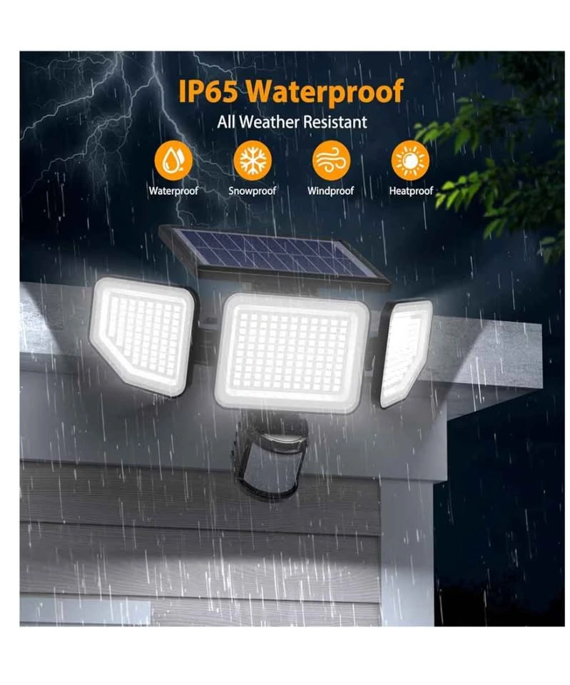 Onforu 4500LM Solar Security Lights (Set of 2) – Brand New - photo 4