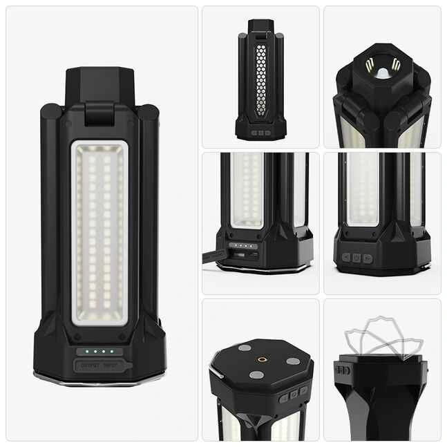 Foldable LED Camping Work Light with Tripod Stand - photo 2