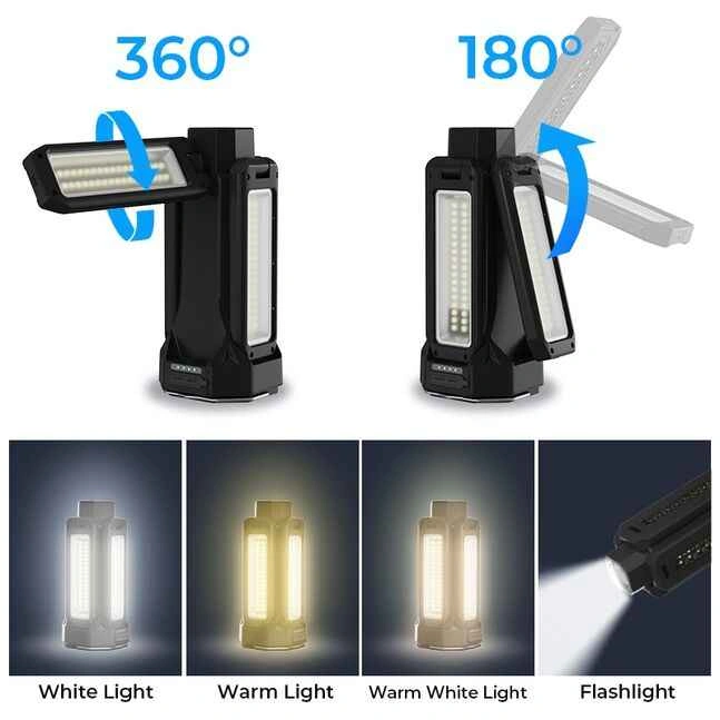 Foldable LED Camping Work Light with Tripod Stand - photo 3