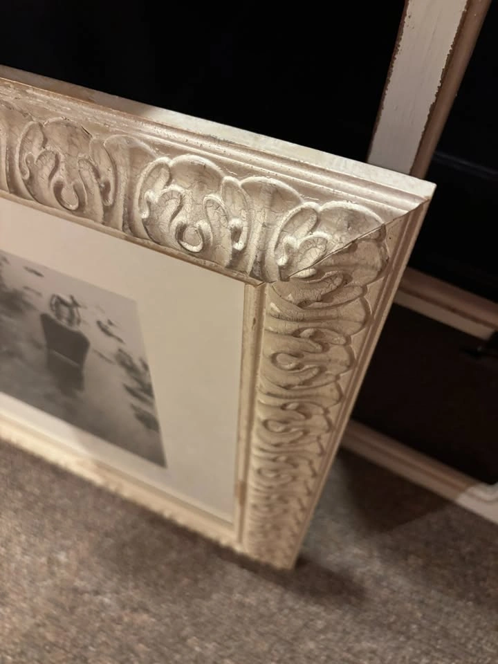 Cream Picture Frame w/ Mat - photo 2