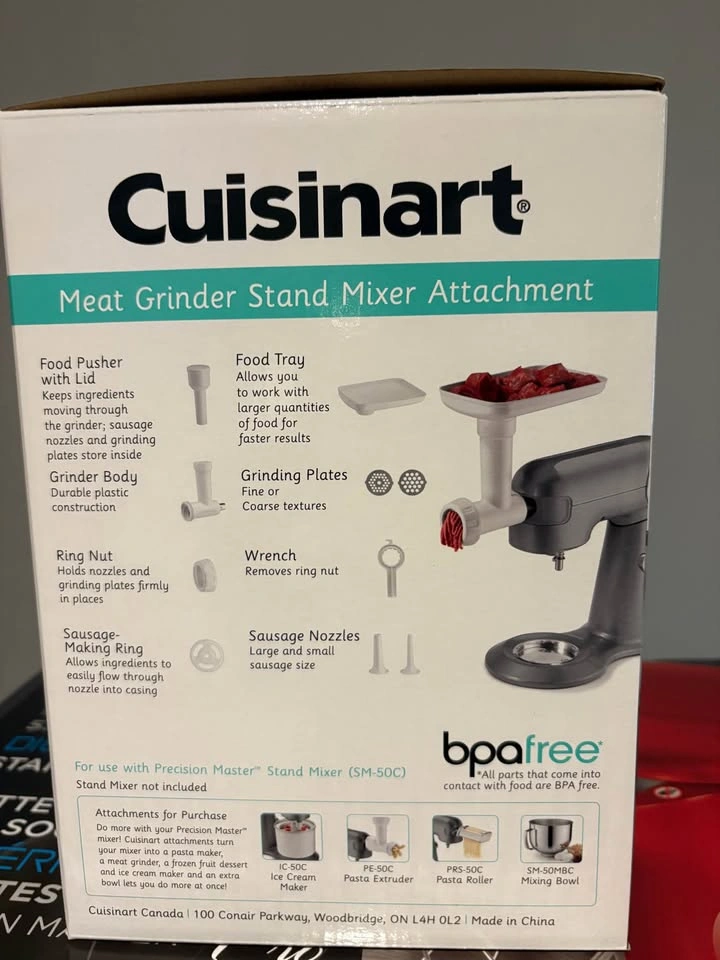 Cuisinart Meat Grinder Stand Mixer Attachment MG-50C - photo 2