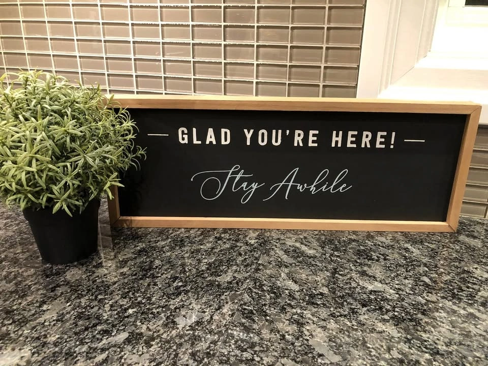Double Sided Wooden Sign - photo 2