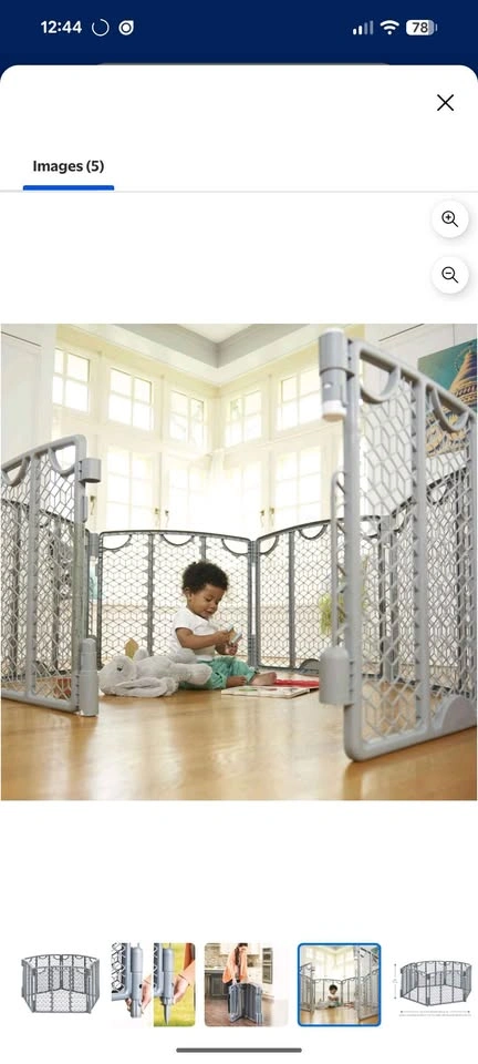 Evenflo Activity/Play Yard (Indoor/Outdoor, 6 panel, cream) - photo 2