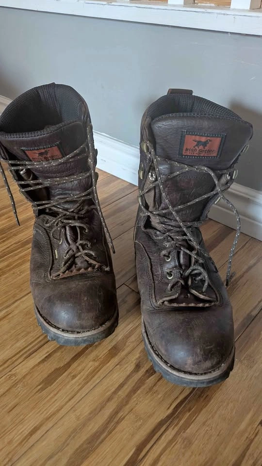 Leather Hunting Boots Size 11 (EE Width)