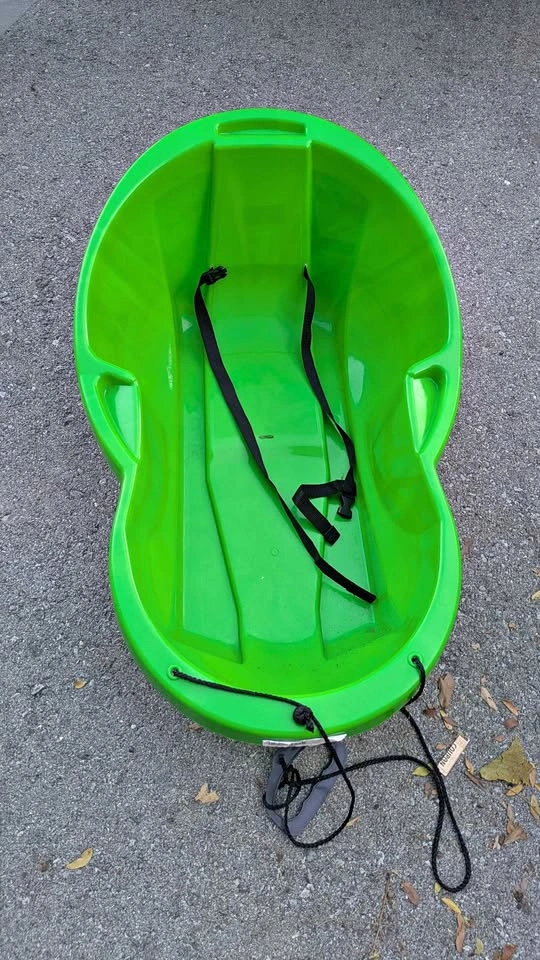 Baby/Toddler Peanut Sled, Green