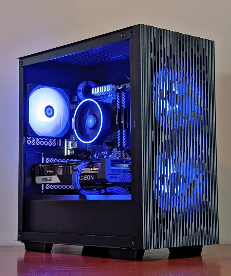 Budget Blue Gaming Pc | Ryzen 5 3600 - Rx 6600xt - 16gb ddr4