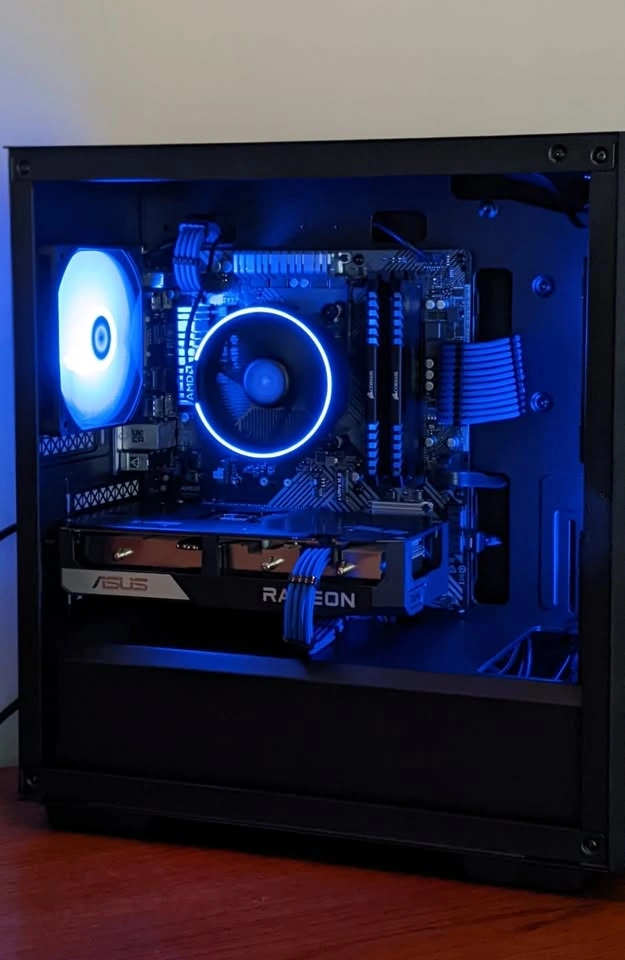Budget Blue Gaming Pc | Ryzen 5 3600 - Rx 6600xt - 16gb ddr4 - photo 3